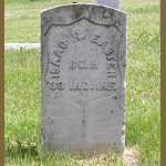 Isaac H. Easter's gravestone