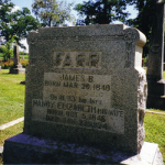 James B. Farr's gravestone