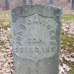 Joab Caviness' gravestone