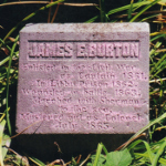 James W. Burton's gravestone