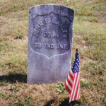 John F. Bailey's gravestone