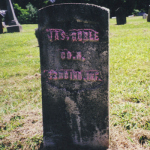 James Goble's gravestone