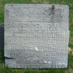 Jacob Newburn's gravestone