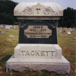 John N. Tackett's gravestone