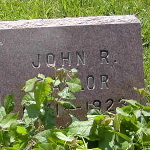 John R. Taylor's gravestone