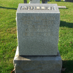 John W. Muller's gravestone