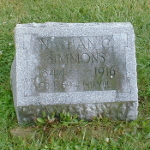 Nathan C. Simmons' gravestone