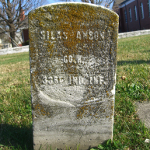 Silas Anson's gravestone