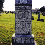 Samuel H. Thompson's gravestone