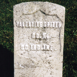 Valentine Spires' gravestone