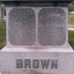 William C. Brown's gravestone