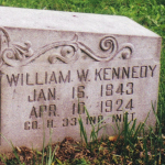 William W. Kennedy's gravestone