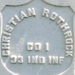 Christian Rothrock's gravestone