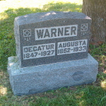 Frederick D. Warner's gravestone