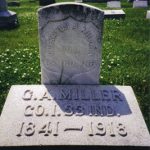 Gustavus A. Miller's gravestone