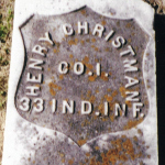 Henry Christman's gravestone