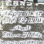 Horatio Ernest's gravestone