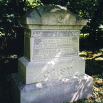 Henry H. Crist's gravestone