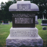 John A. Rothrock's gravestone