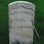 John Baker's gravestone