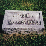 Jesse B. Miller's gravestone