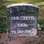 Joseph Carter's gravestone