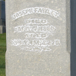 Joseph Fawley's gravestone