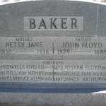 John F. Baker's gravestone