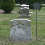 John Lawless' gravestone