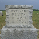 Joseph M. Lacy's gravestone