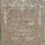 James M. Leak's gravestone