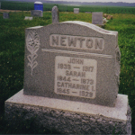 John Newton's gravestone