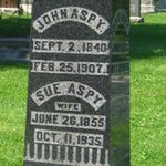 John Aspy's gravestone