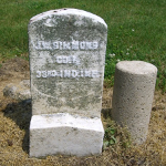 John W. Simmons' gravestone