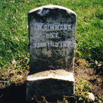 John W. Simmons' gravestone