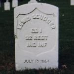 Lewis Scudder's gravestone