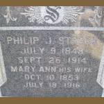 Phillip J. Strack's gravestone