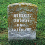 Rueben F. Thomas' gravestone