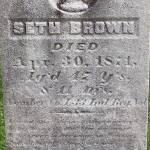 Seth Brown's gravestone