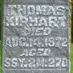 Thomas Kiphart's gravestone