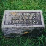 William A. Rominger's gravestone