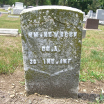 William Newborn's gravestone