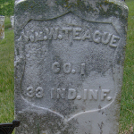 William Teague's gravestone