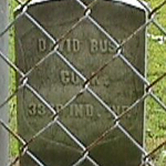 David Bush's gravestone