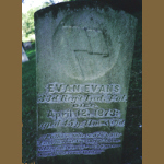 Evan Evans' gravestone