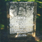 Eli Warbritton's gravestone