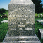 Frank Goodwine's gravestone