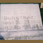 Frederick W. Bonebrake's gravestone