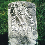 Henry C. Johnson's gravestone