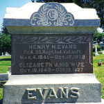 Henry H. Evans' gravestone